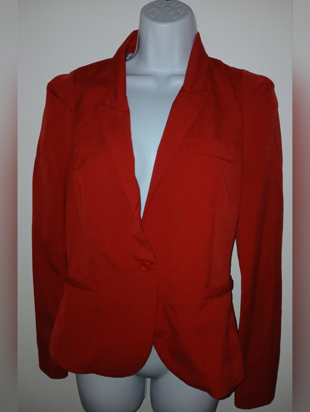 Pre-loved Love Culture Red Single-Button Women's Blazer.